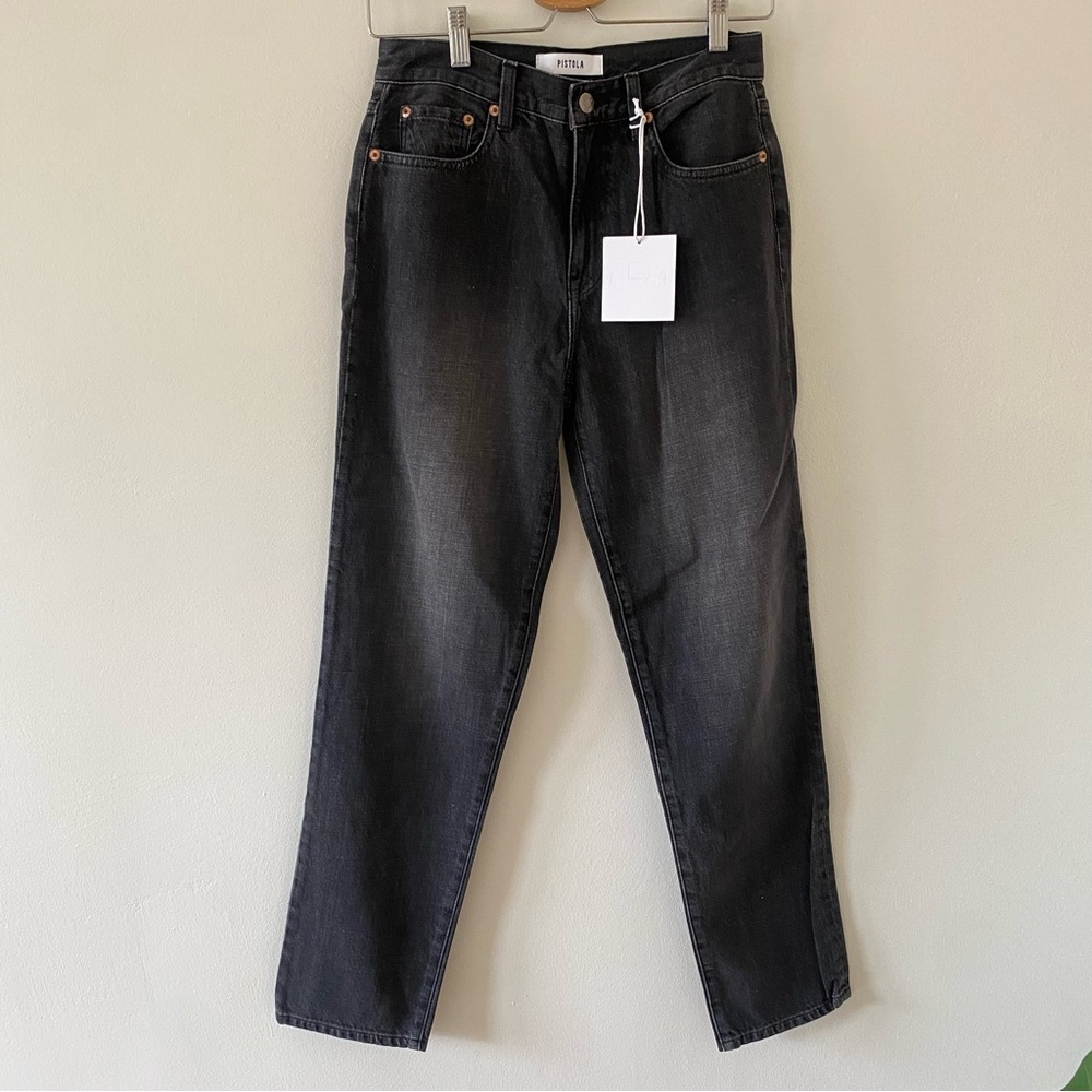 NWT Pistola Straight Jeans faded Black Size 26
